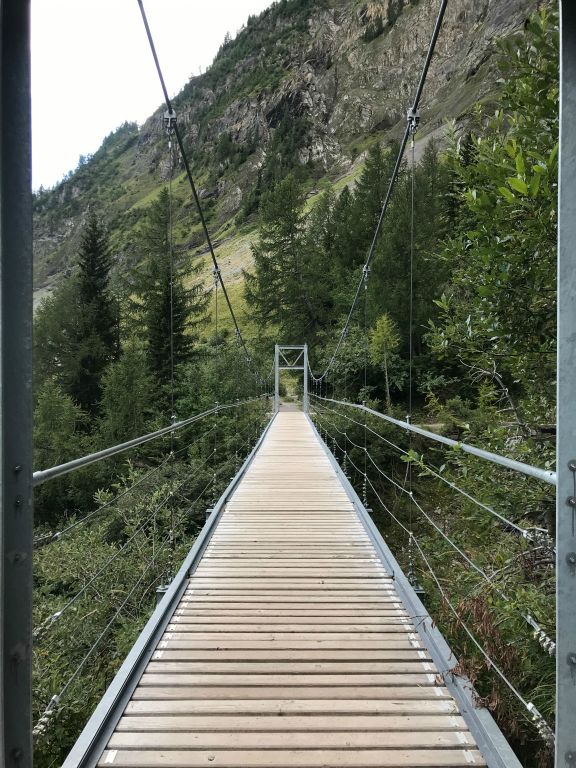 They've even built a couple of suspension bridges on the lakeside path to help negotiate some tricky ravine crossings.