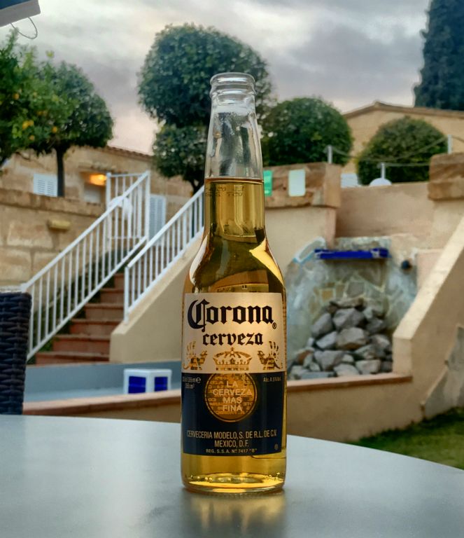 There were slim beer pickings in the supermarket, so I went retro with Corona.