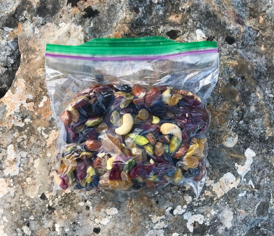 My bag of trail snacks had shrink wrapped itself!