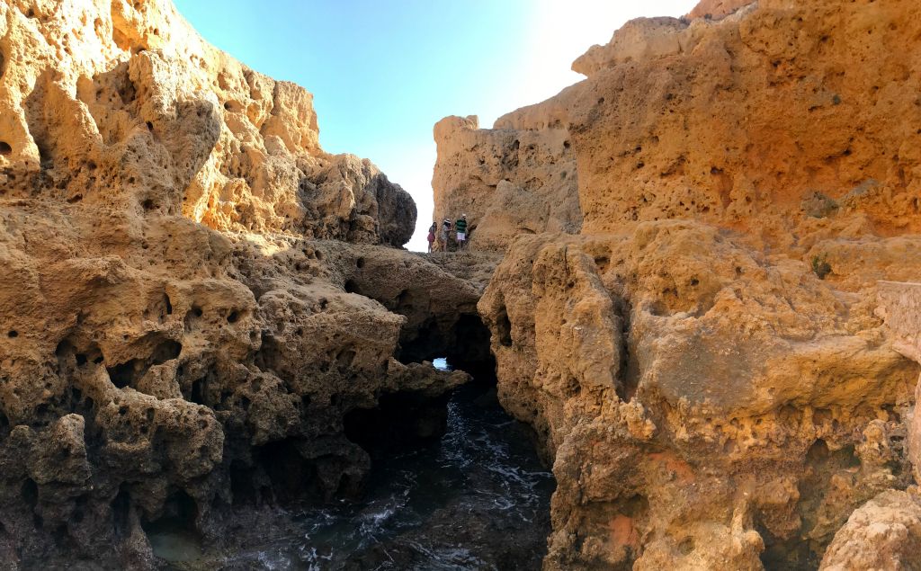 After half an hour or so I arrived at Algar Seco, which is basically a bonkers bit of coastline that's been eroded by the sea in weird ways.