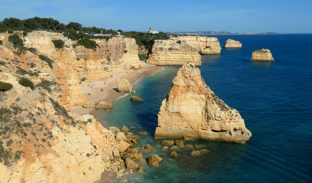 I walked as far east as Praia da Marinha, which is supposed to be one of the most picturesque beaches in the world.