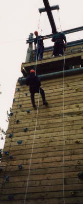 Me abseiling