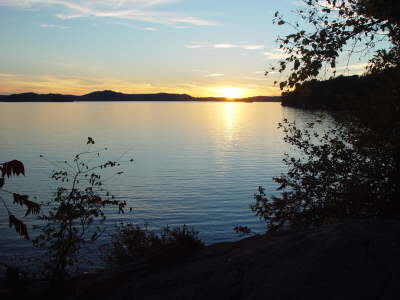 Sunset over Fairy Lake